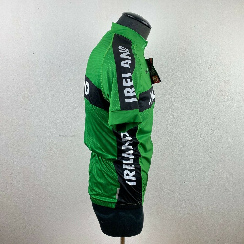 Spin 11 Cycling Ireland Bike Shirt Full Zip NWT XL Kelly Green Back Pockets - Picture 6 of 11